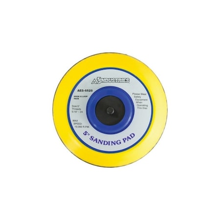 A E S Industries 5in Tapered DA Pad - Hook & Loop Face 6528